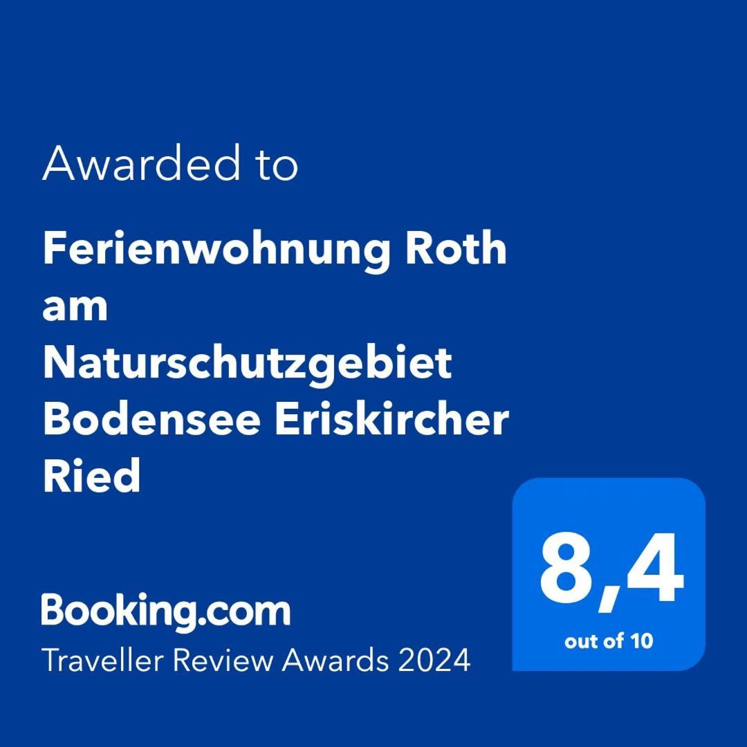 Ferienwohnung Roth Am Naturschutzgebiet Bodensee Eriskircher Ried מראה חיצוני תמונה